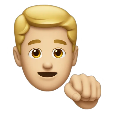 pointing at sharp jawline sticker