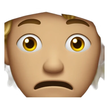 a pirate man's crying face sticker