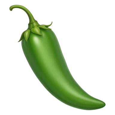 Green chilli emoji sticker