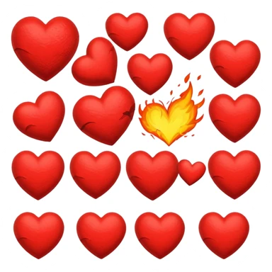 lovebomb, excessive love given, hearts everywhere sticker