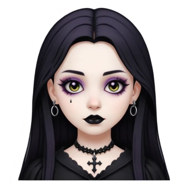 goth girl  diffrent styles sticker