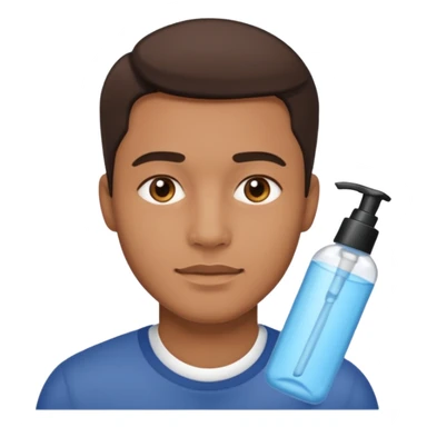 skincare routine man sticker