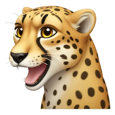 cheetah crying  sticker