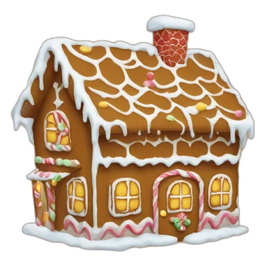 A gingerbread house  sticker
