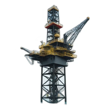 Wellhead Oil offshore platform sticker
