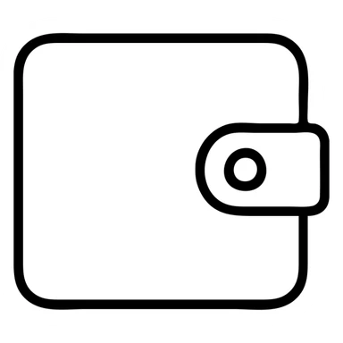 outlined wallet icon sticker