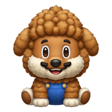 pudel in super Mario Desin sticker