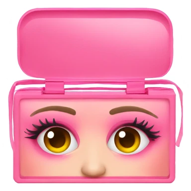 Pink eyeshadow box sticker