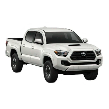 Toyota tacoma white front view toyota grill sticker