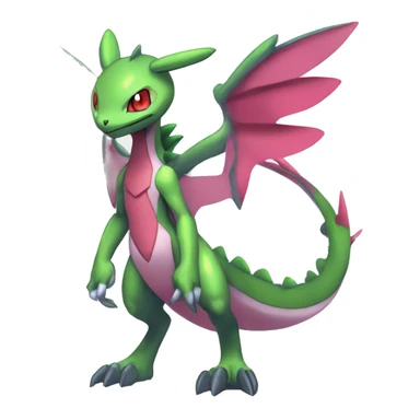 Anthro Cool Edgy Legendary Colorful Shy Shiny Fakemon-Pokémon-Genesect-Flygon-Fantasy-Creature With Full Body Detailed High Quality sticker