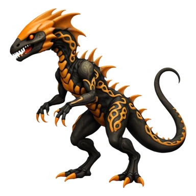  Venom-Marowak-Salandit-Xenomorph-hybrid-fantasy-creature (full body) with patterns sticker