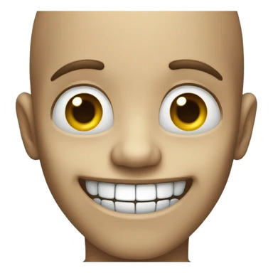 Creepy smile sticker