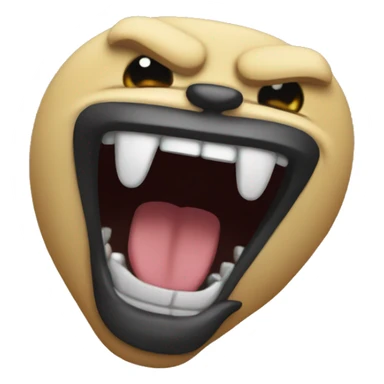 emoji growling sticker