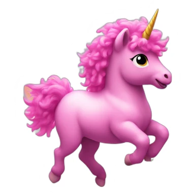 Pink fluffy unicorns dancing on rainbows  sticker