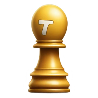 chess pawn holding american football sticker