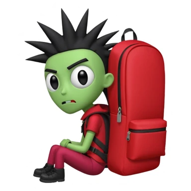 Invader zim sticker