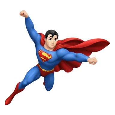 Superman flying  sticker