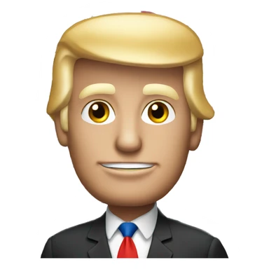 Donald trump with American flag  sticker