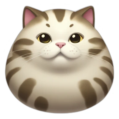 Fat komaru cat sticker