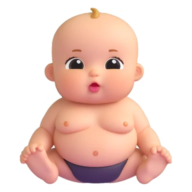 fat baby sticker