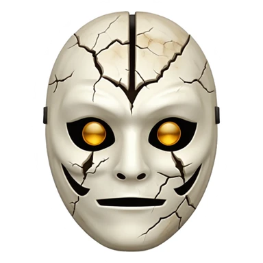 Halloween spooky mask sticker