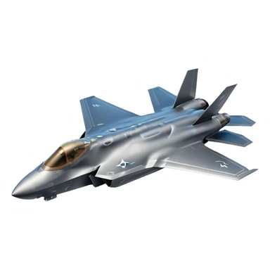 F-35 fighter jet in flight with no background. sticker