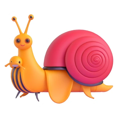 robot snail sticker