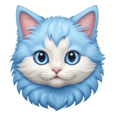 a cute blue eyed kitten sticker