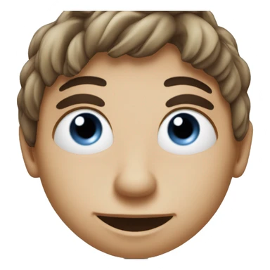 cara redond tomando drink sticker