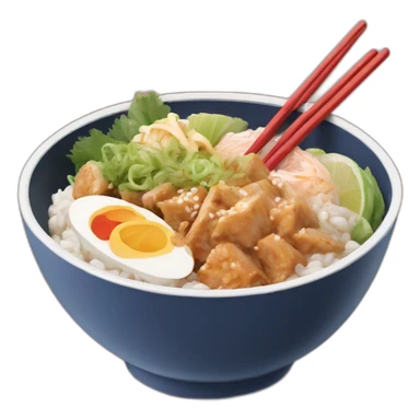 japanese donburi bowl sticker