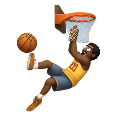 peter griffen dunking a basketb sticker