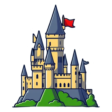Hogwarts castle sticker