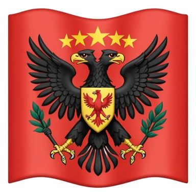 Flag emoji of dardania flag sticker