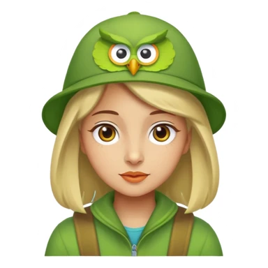Lily duolingo sticker
