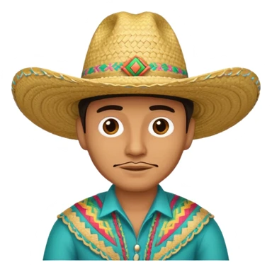 Tejana sombrero hombre sticker