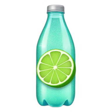 sparkling water lime bottle sticker