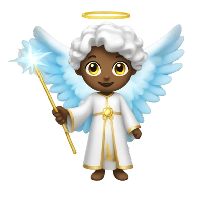 Angel with a magic wand sticker