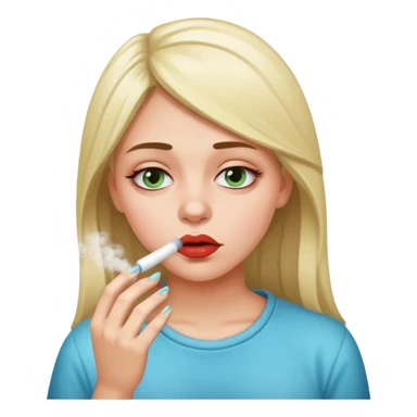 a girl snorting cocaine sticker