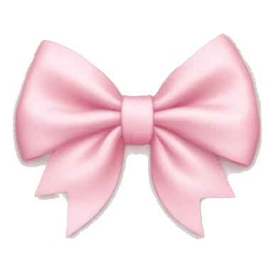 light pink bow on light pink bow sticker
