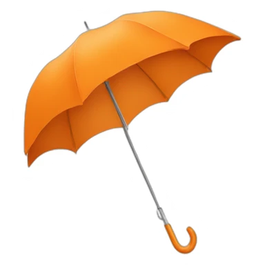Umbrella orange sticker