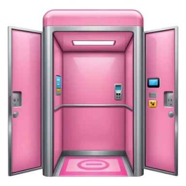 cute pink simple elevato ,make it obvious that it’s an elevator  sticker