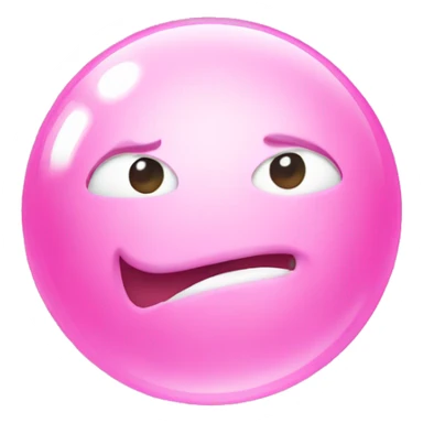 Pink bubble  sticker