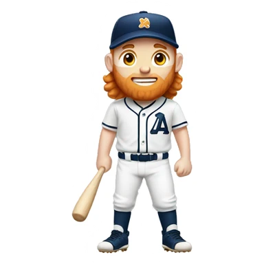 ginger baseball player emojis sticker
