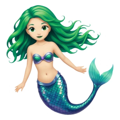 Alien mermaid sticker
