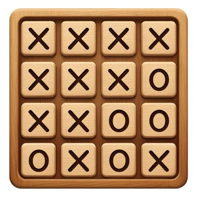 tic tac toe square sticker