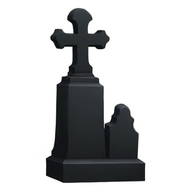 Black grave sticker