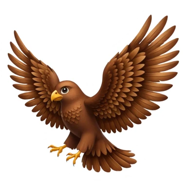 Brown wings only  sticker
