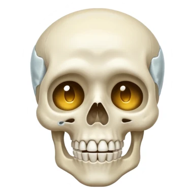 Squelette qui pleure sticker