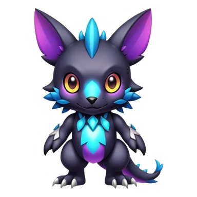 Cute cool colorful dark fantasy-Digimon-animal-hybrid full body sticker