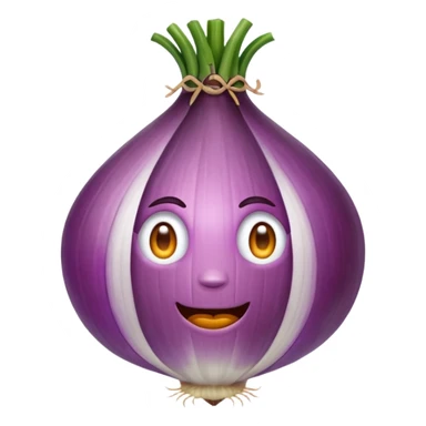 purple onion sticker